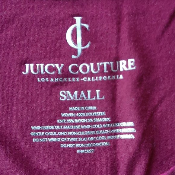 Juicy Couture Women's Tank Top Leopard Print Sequined Dark Fuchsia Small - Picture 7 of 10
